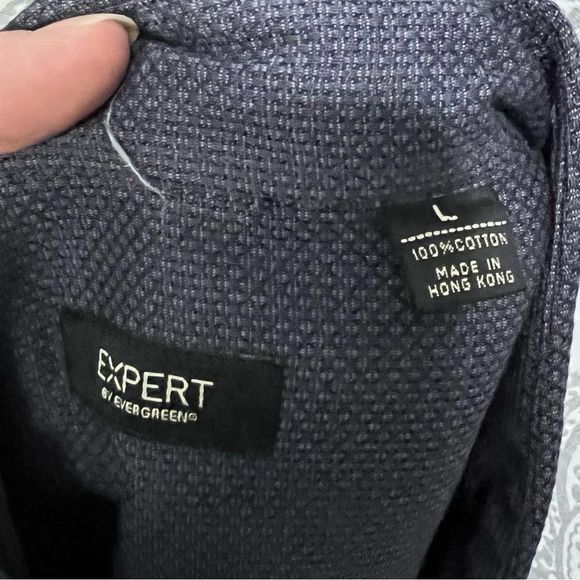 Expert by Evergreen Men’s Blue Cotton Button Down Size Large - Picture 5 of 5